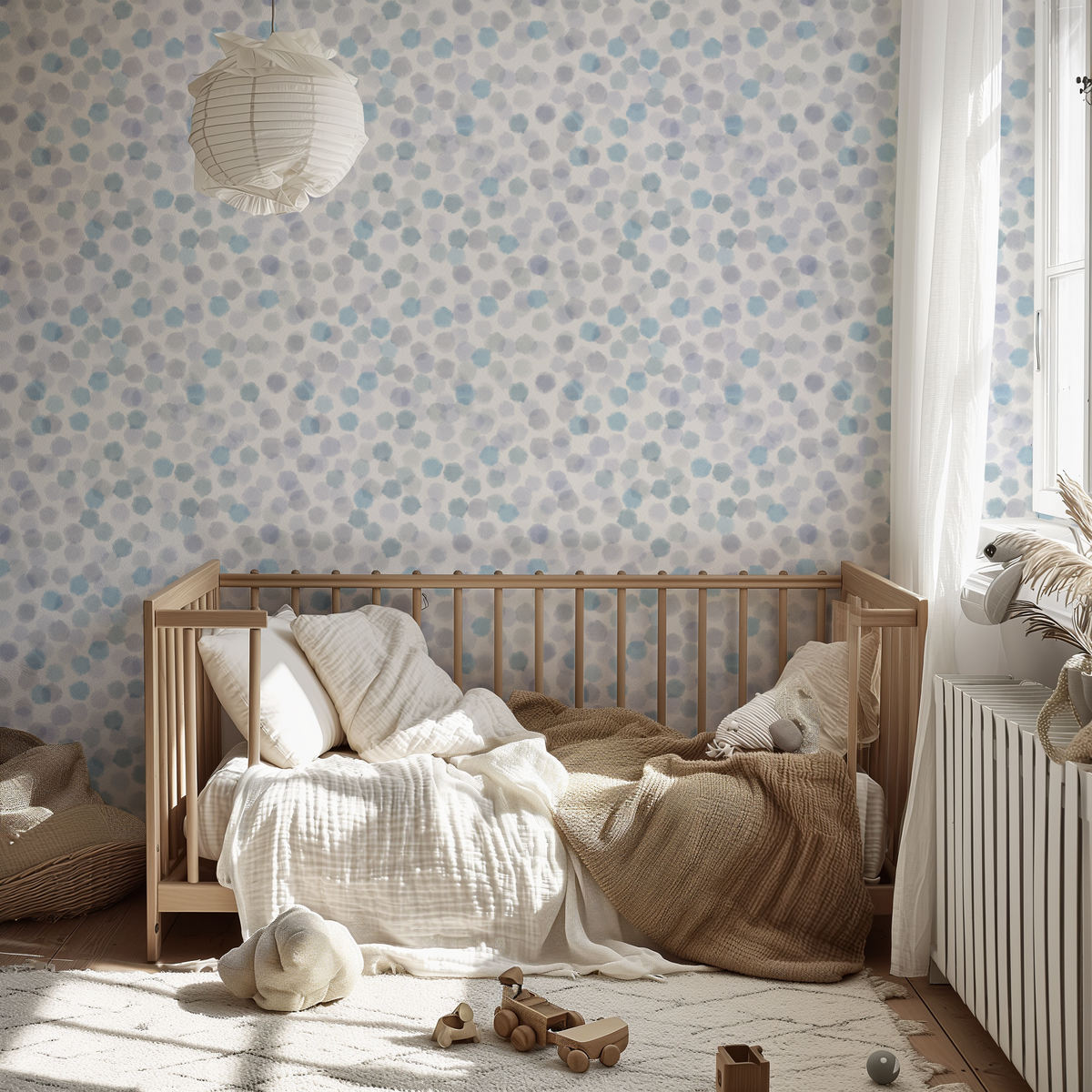 Watercolor Polka Dots