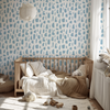 Livy Wallpaper in Powder Blue