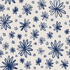 Navy Flowers Wallpaper