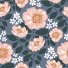 Blooming Peonies Wallpaper in Navy X Inés Sterlicchio