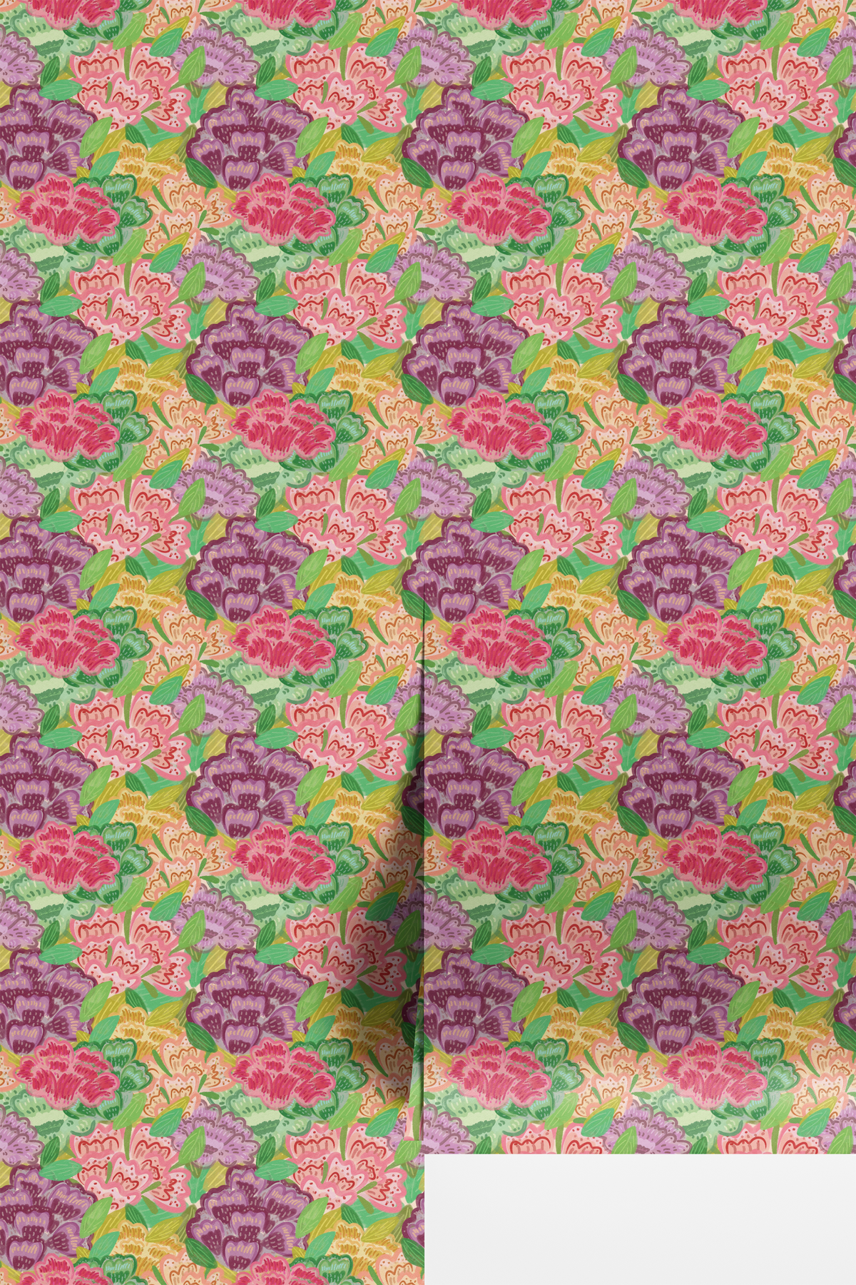 Bold Painted Florals - Bright