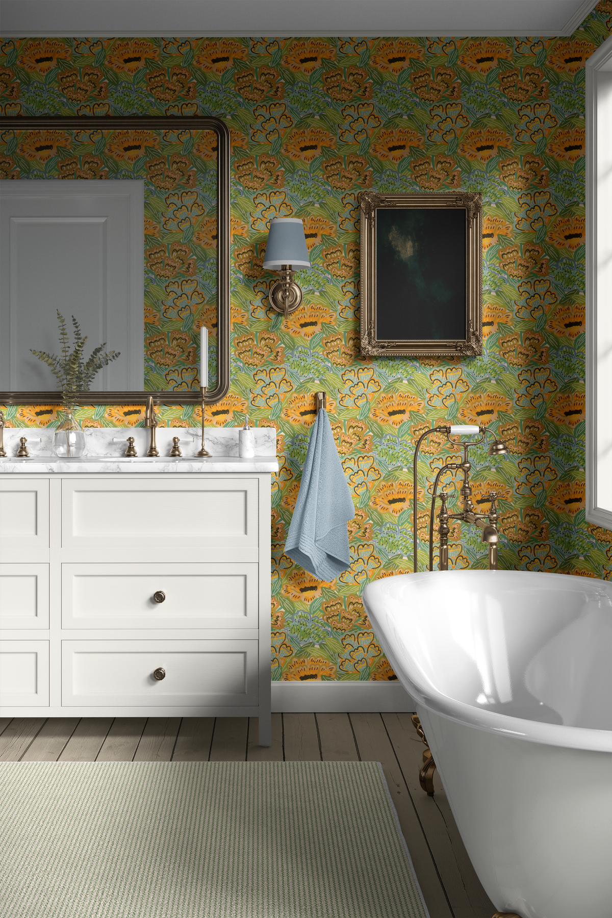 Bold Painted Florals - Citrus
