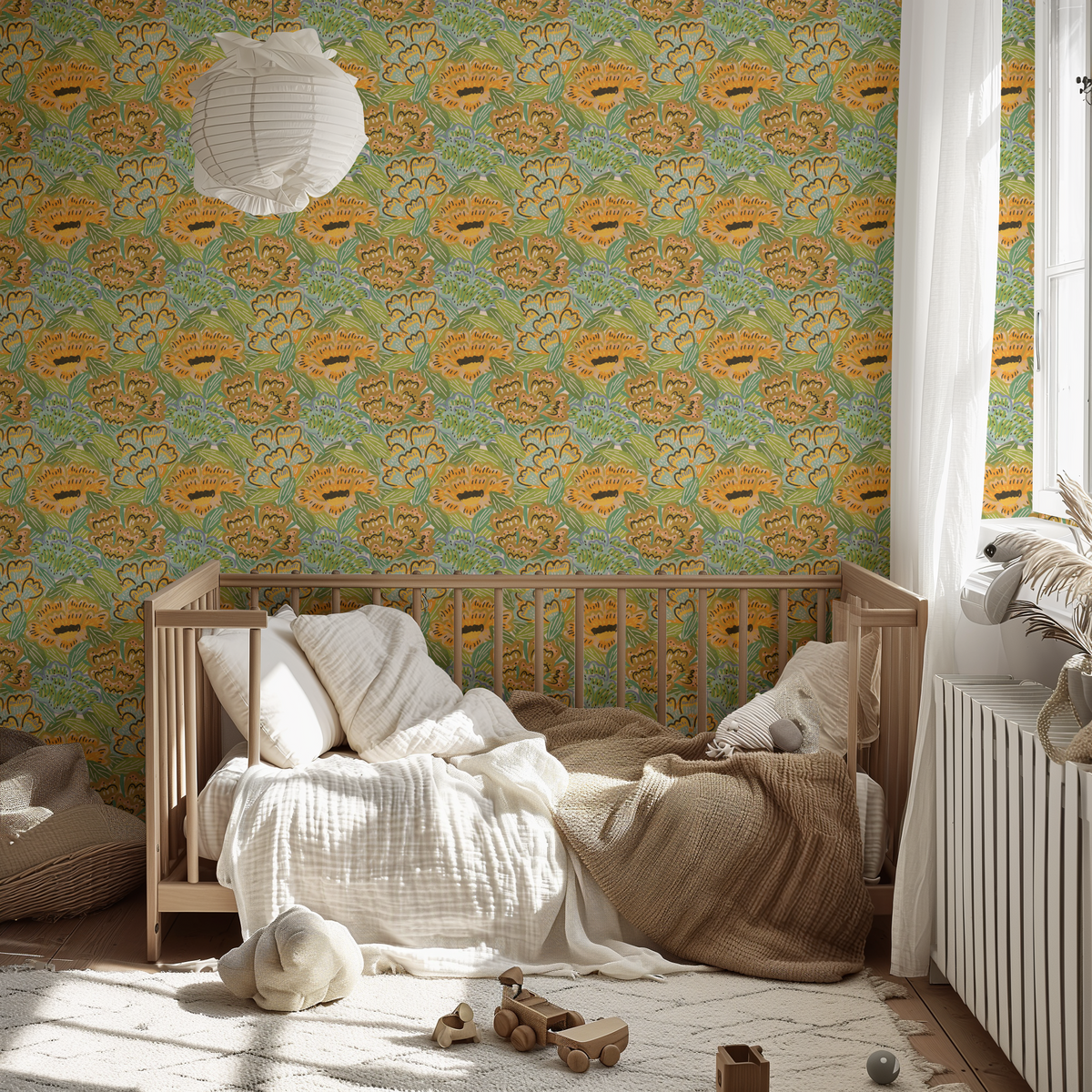 Bold Painted Florals - Citrus