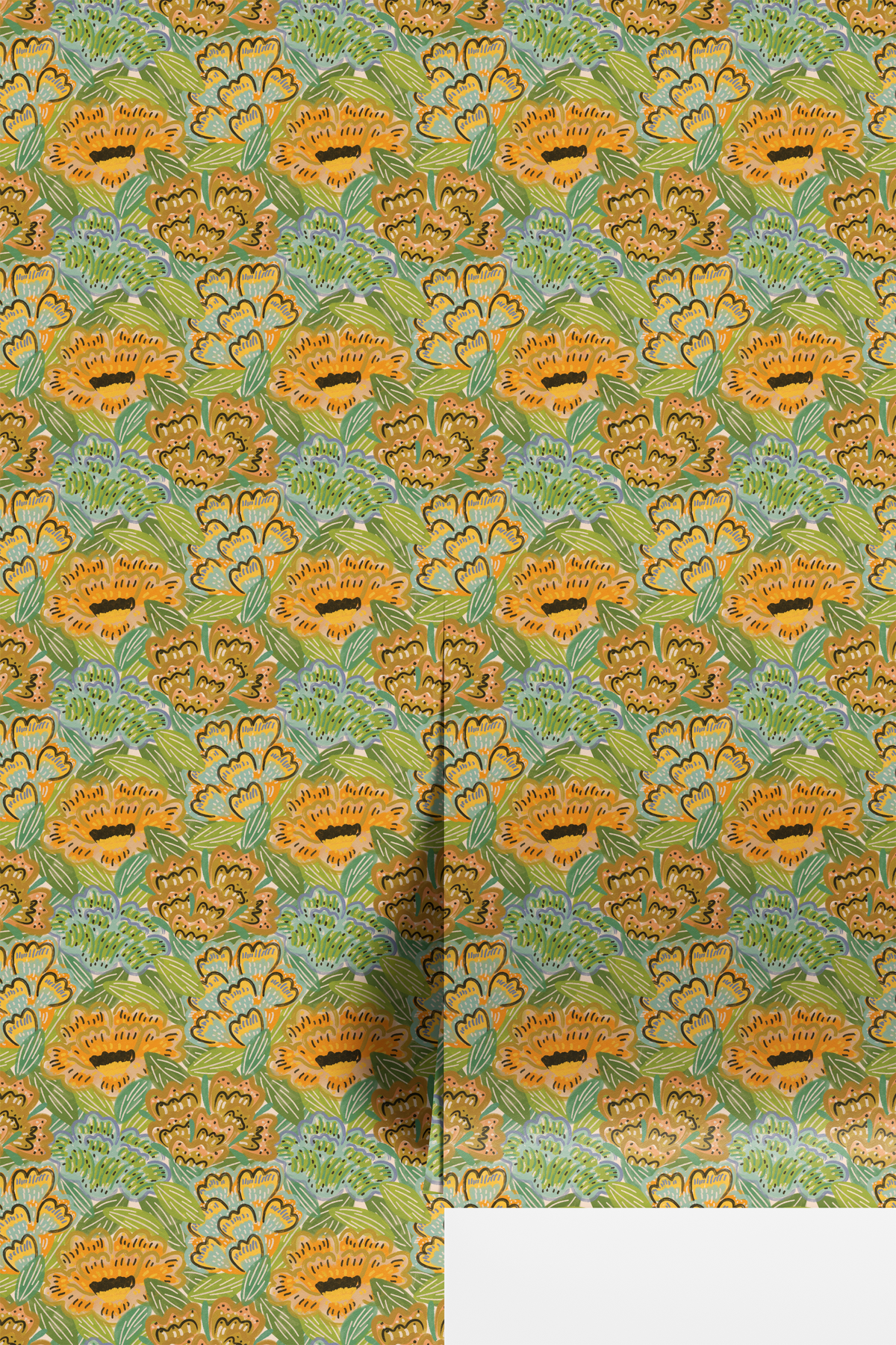 Bold Painted Florals - Citrus