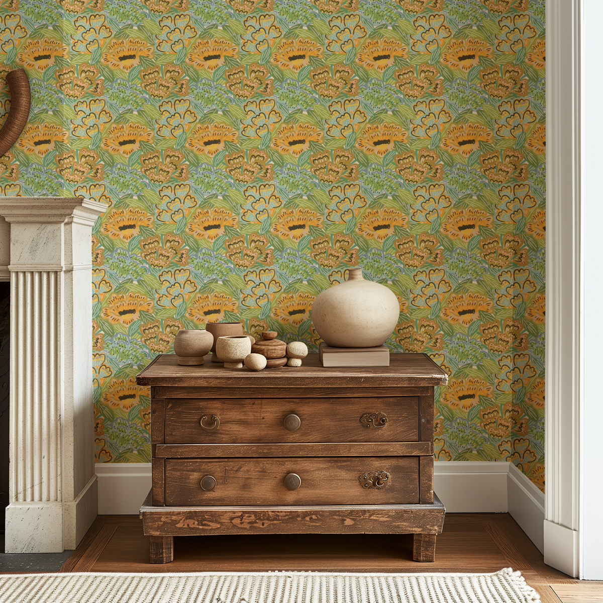 Bold Painted Florals - Citrus
