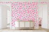 Livy Wallpaper in Dark Pink