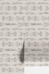 Vintage Cars Wallpaper in Grey X Quirky Paisley Design