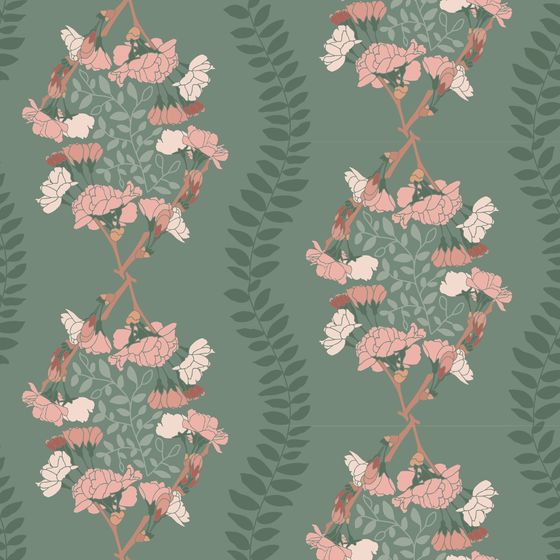 Cherry Blossom Wallpaper in Dark X Inés Sterlicchio