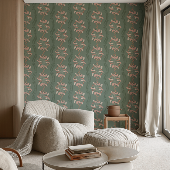 Cherry Blossom Wallpaper in Dark X Inés Sterlicchio