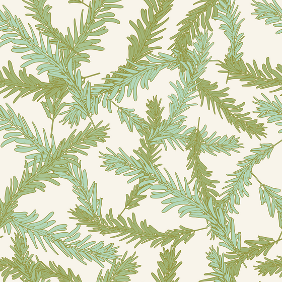 Olive Celadon Branches X Jennifer Reid