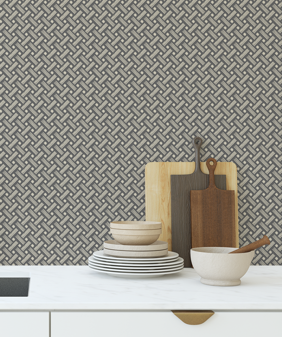 Kintamani Wallpaper in Charcoal X Rochelle Renee