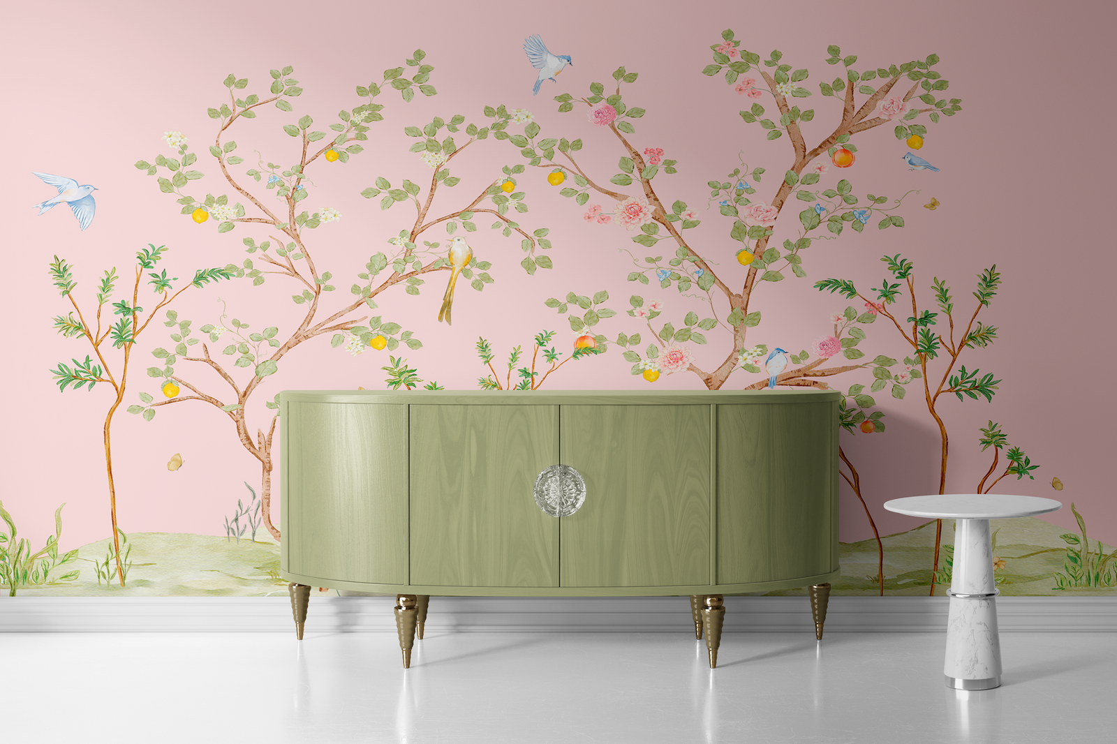 Charming Birds Mural