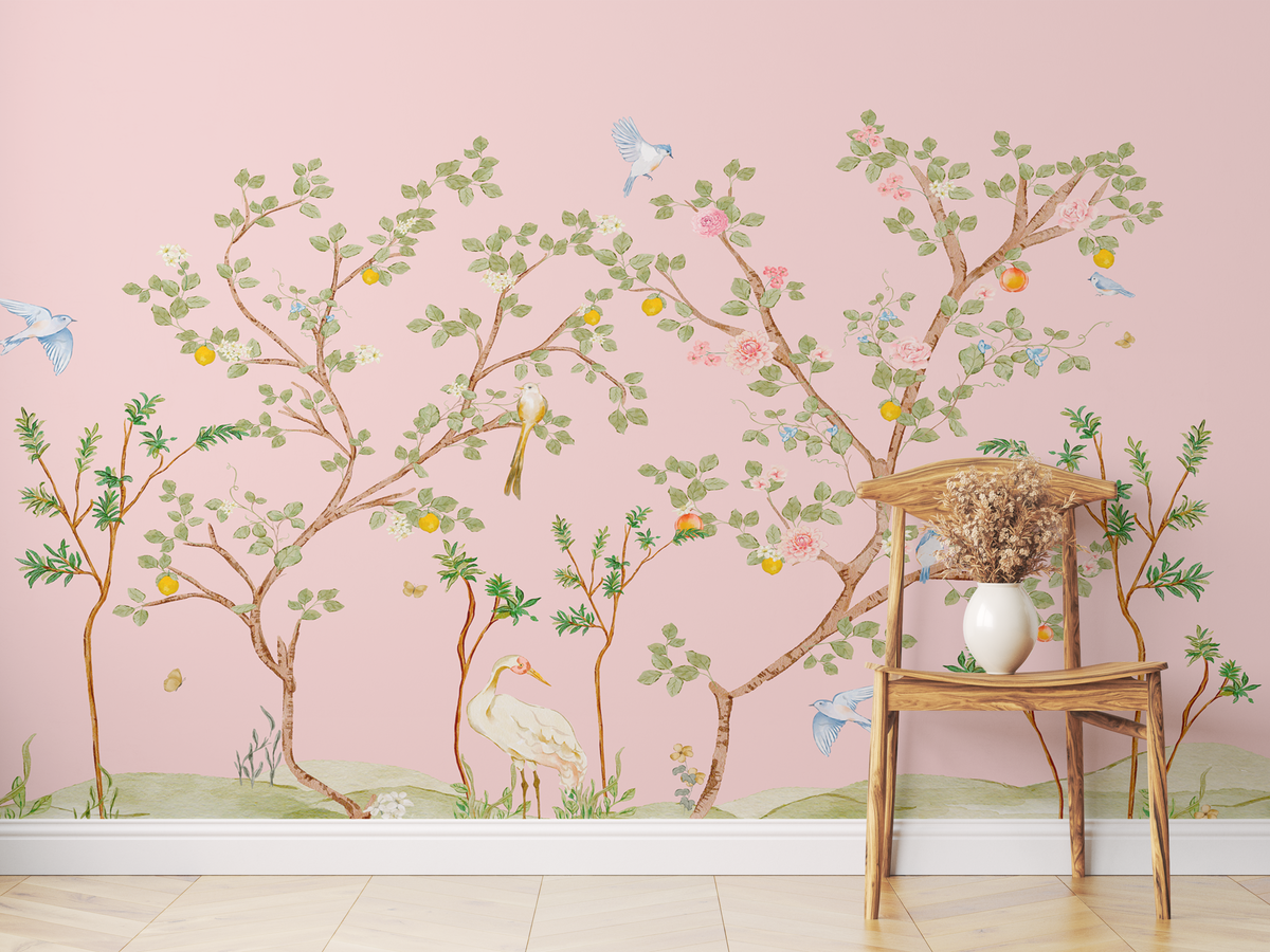 Charming Birds Mural