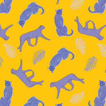  Cheetahs in the Wild Wallpaper in Yellow by Jenna Hang