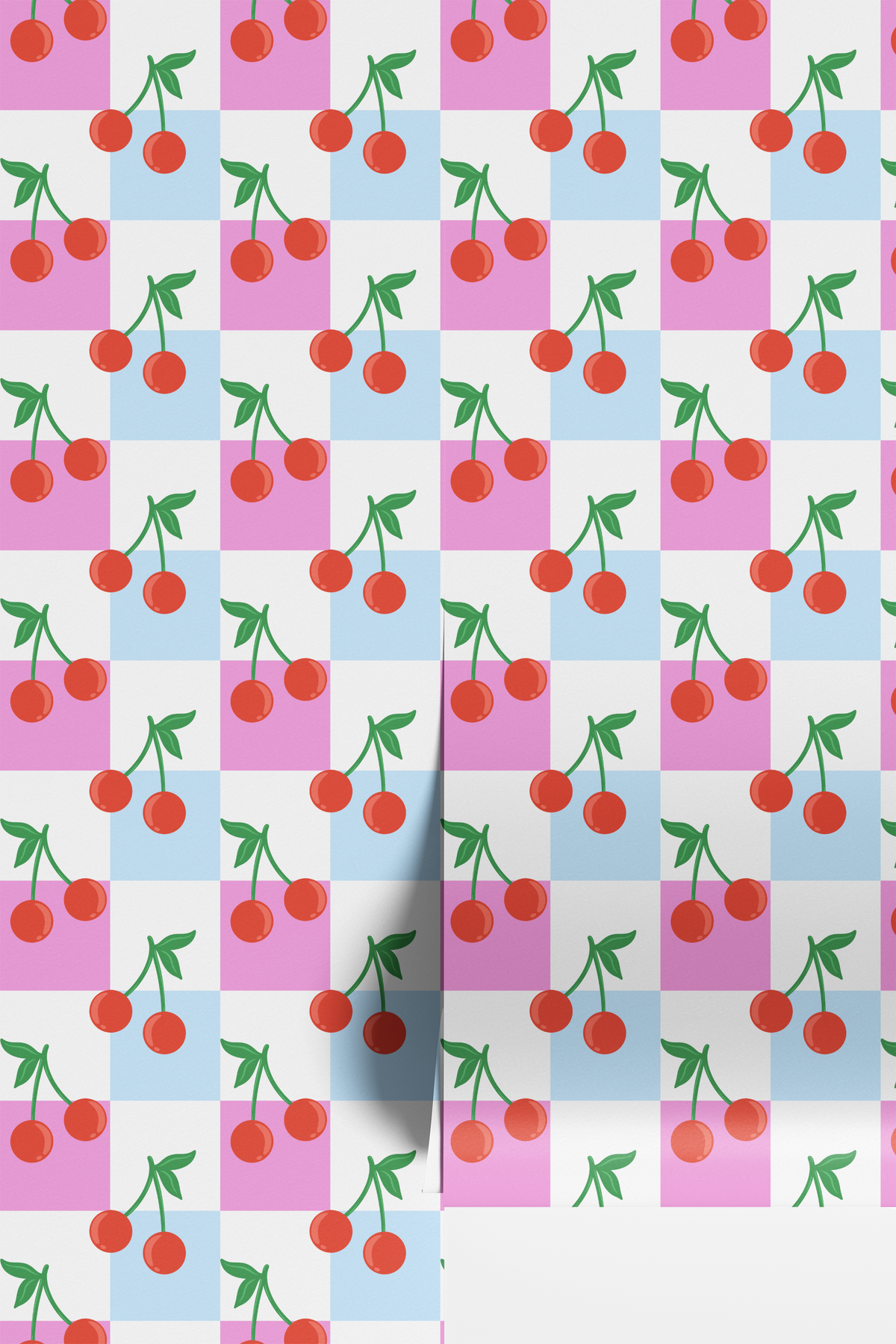Cherries - Pink/Blue