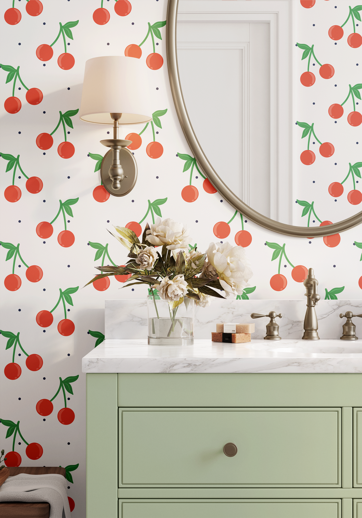 Cherries and Polka Dots