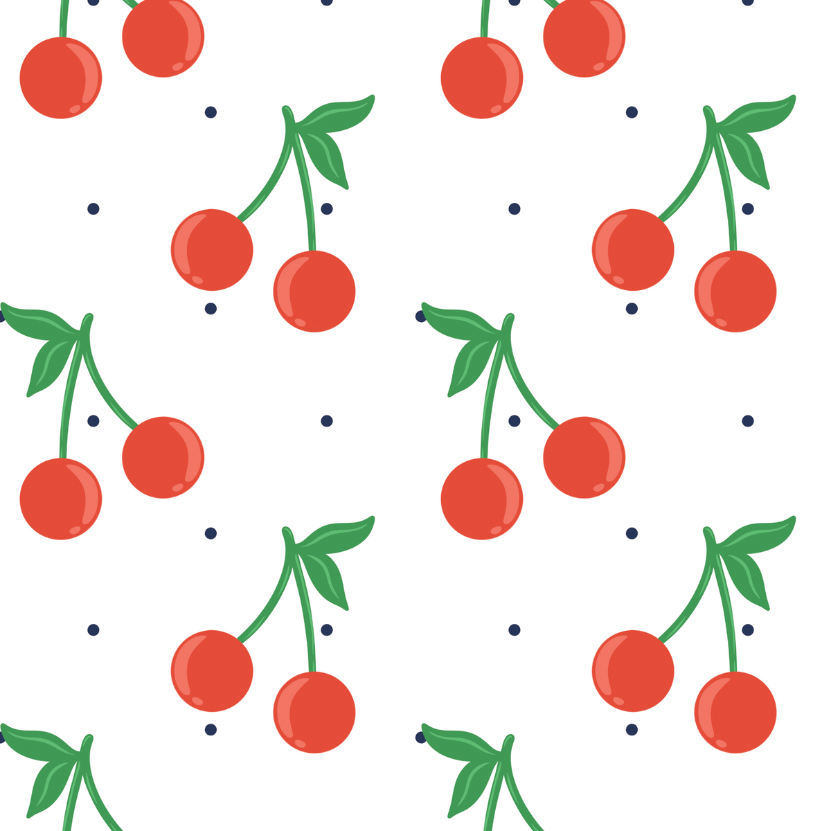 Cherries and Polka Dots