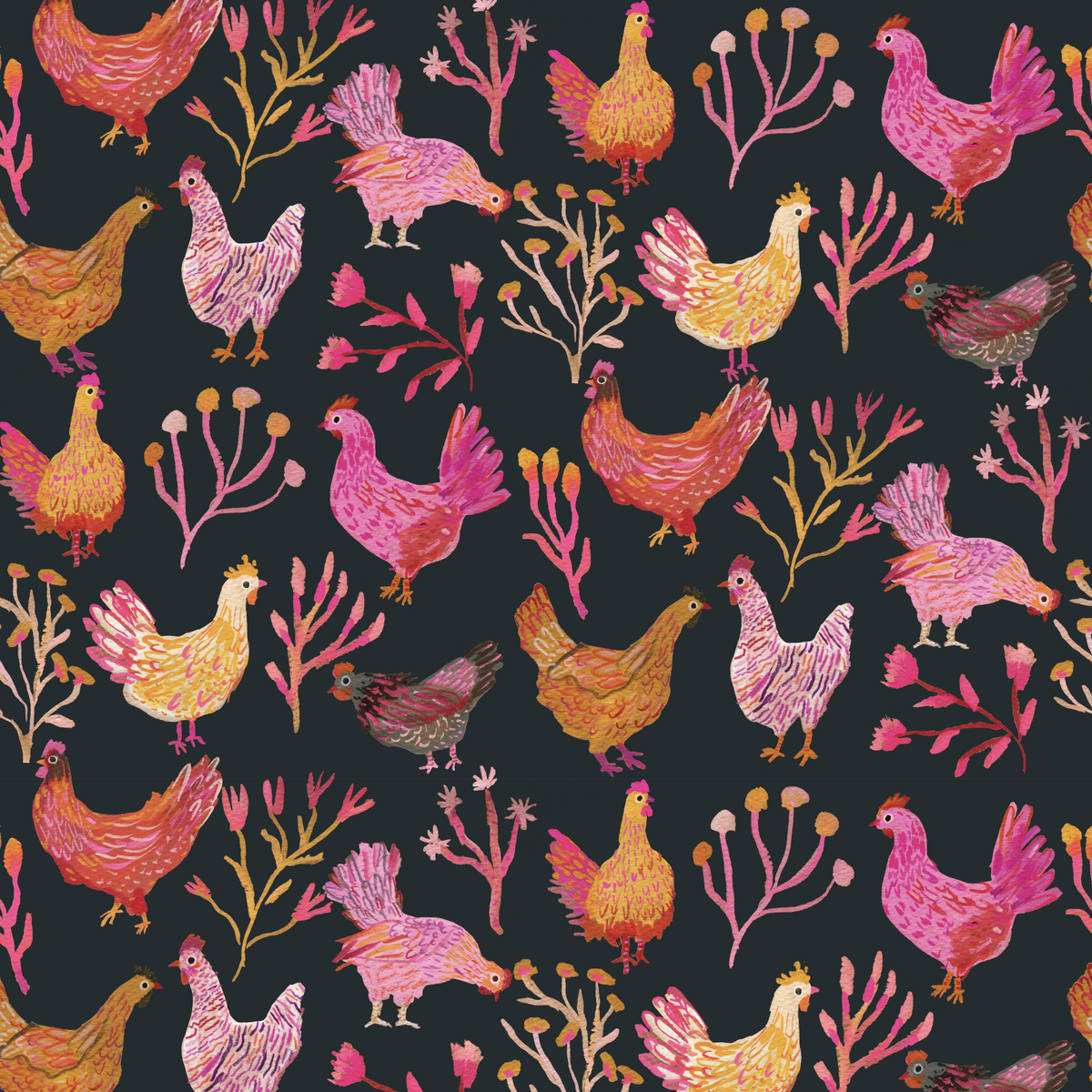 Chickens - Black