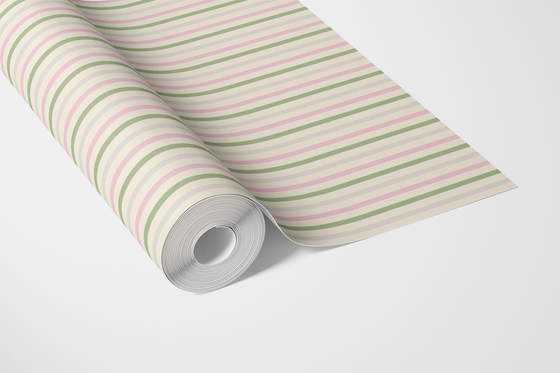 Candy Stripe - Green and Pink