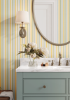Candy Stripe - Blue & Yellow