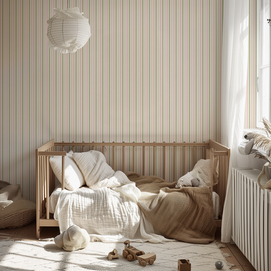 Candy Stripe - Green and Pink