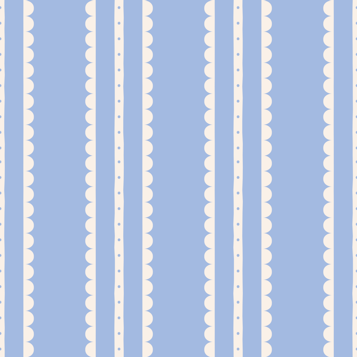 Coquette Vertical Stripes - Blue
