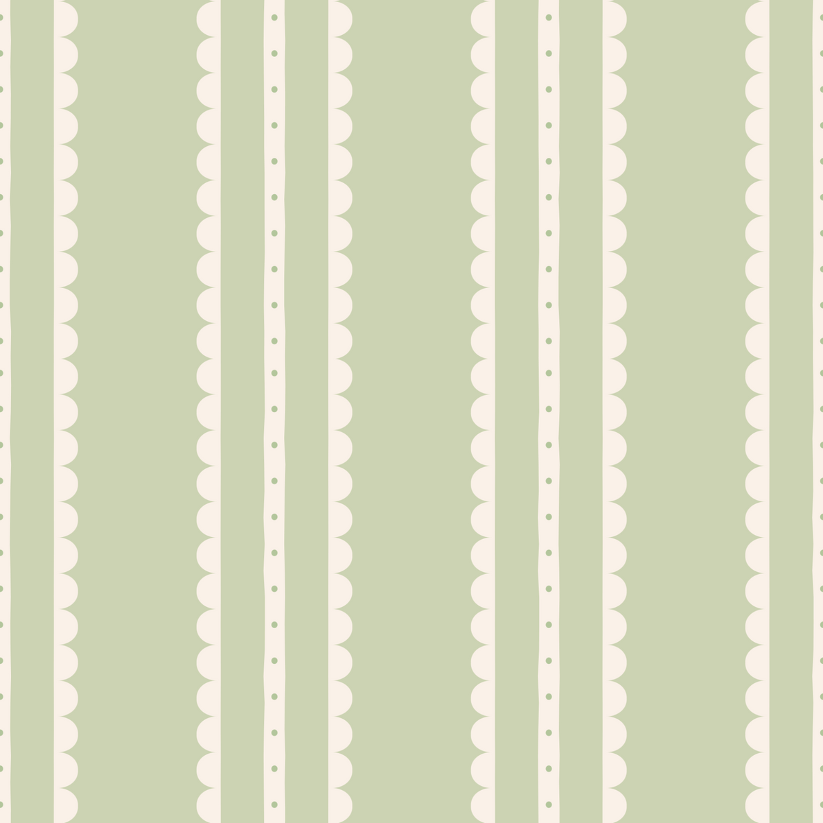 Coquette Vertical Stripes - Green