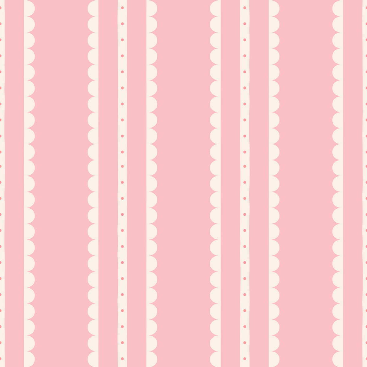 Coquette Vertical Stripes - Pink