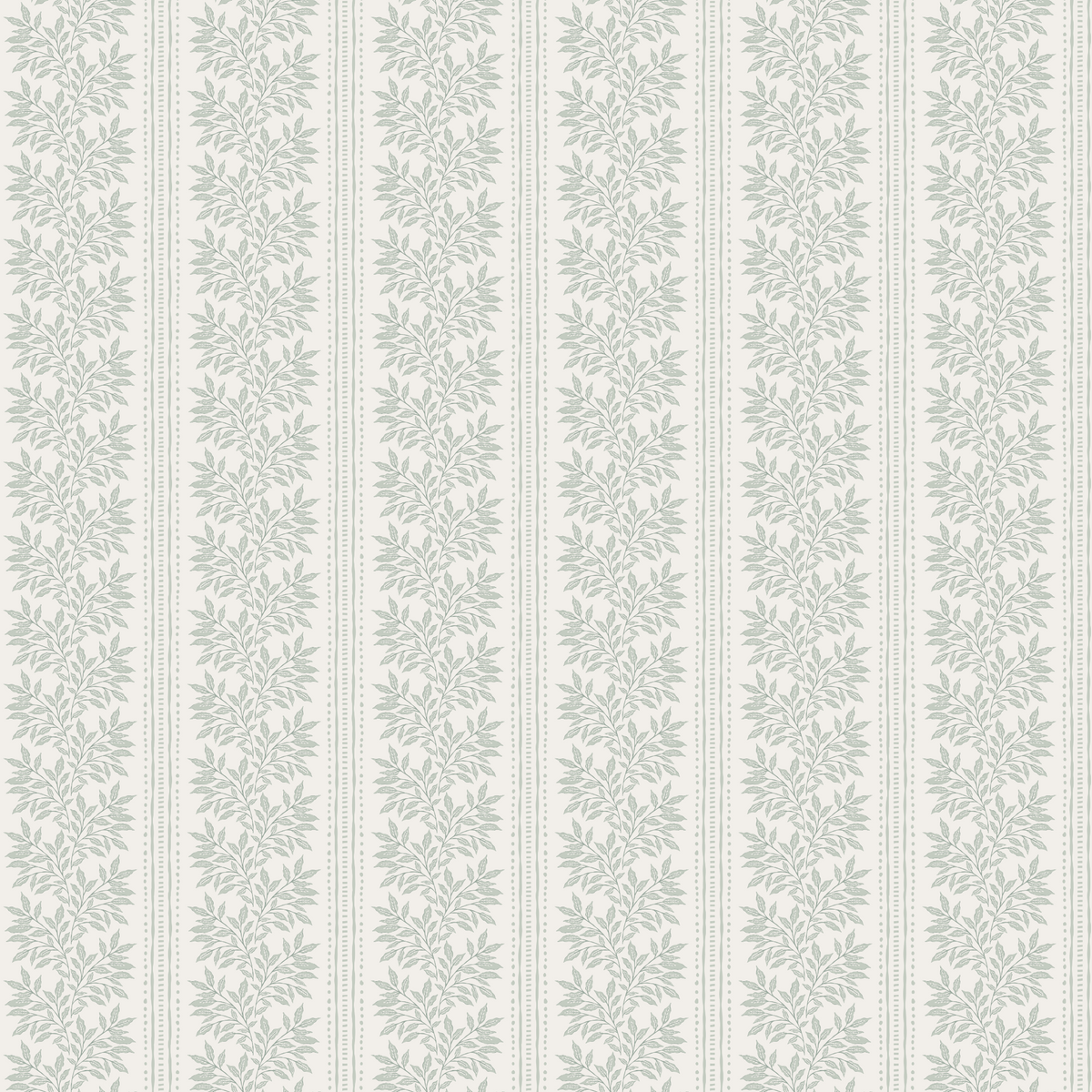 Cottage Botanical Stripes - Sage Green