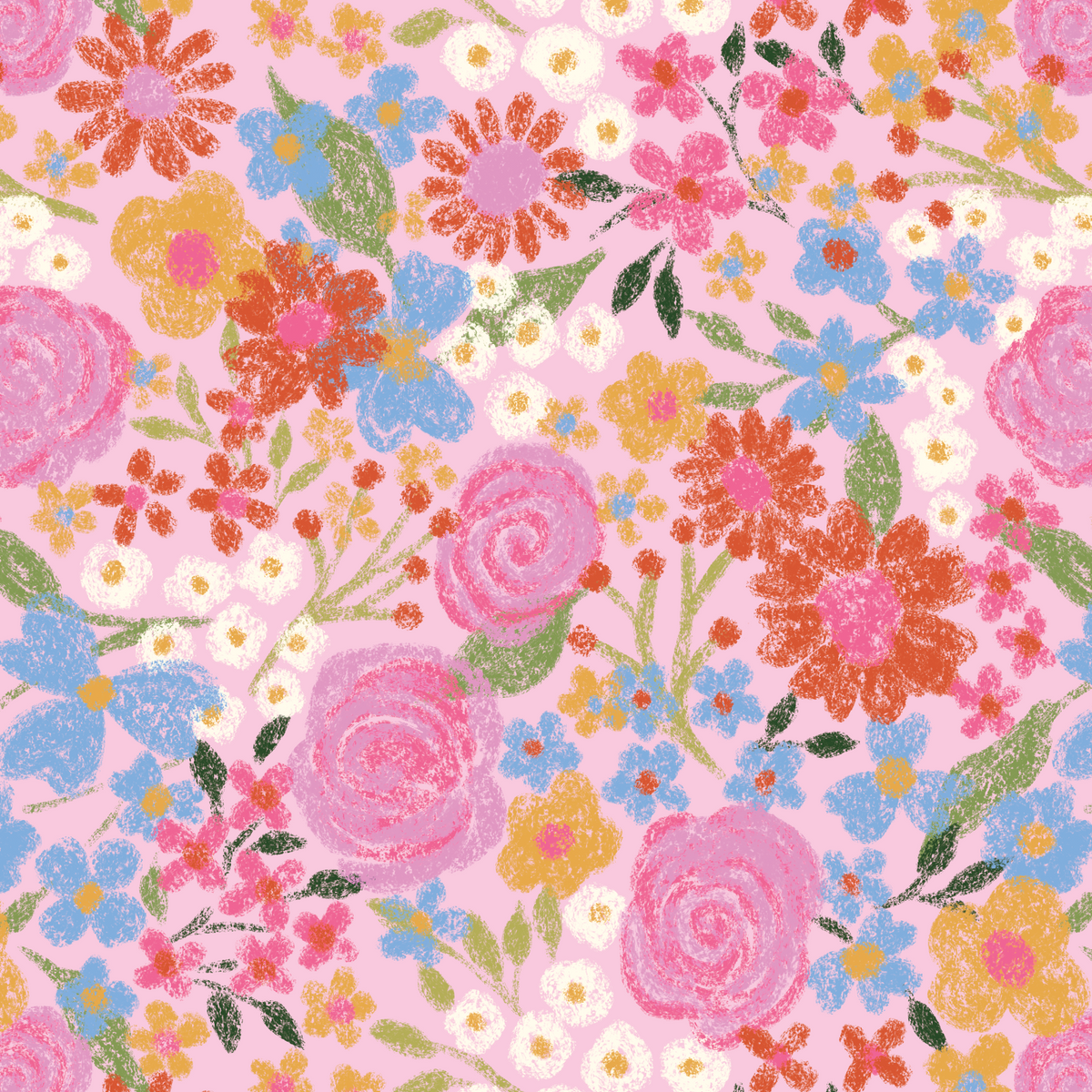 Crayon Garden - Pink