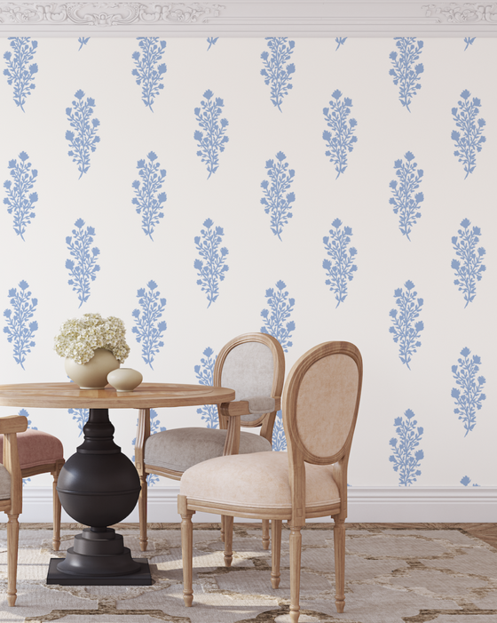 Julieta Floral Wallpaper in Cream by Sabina Maria