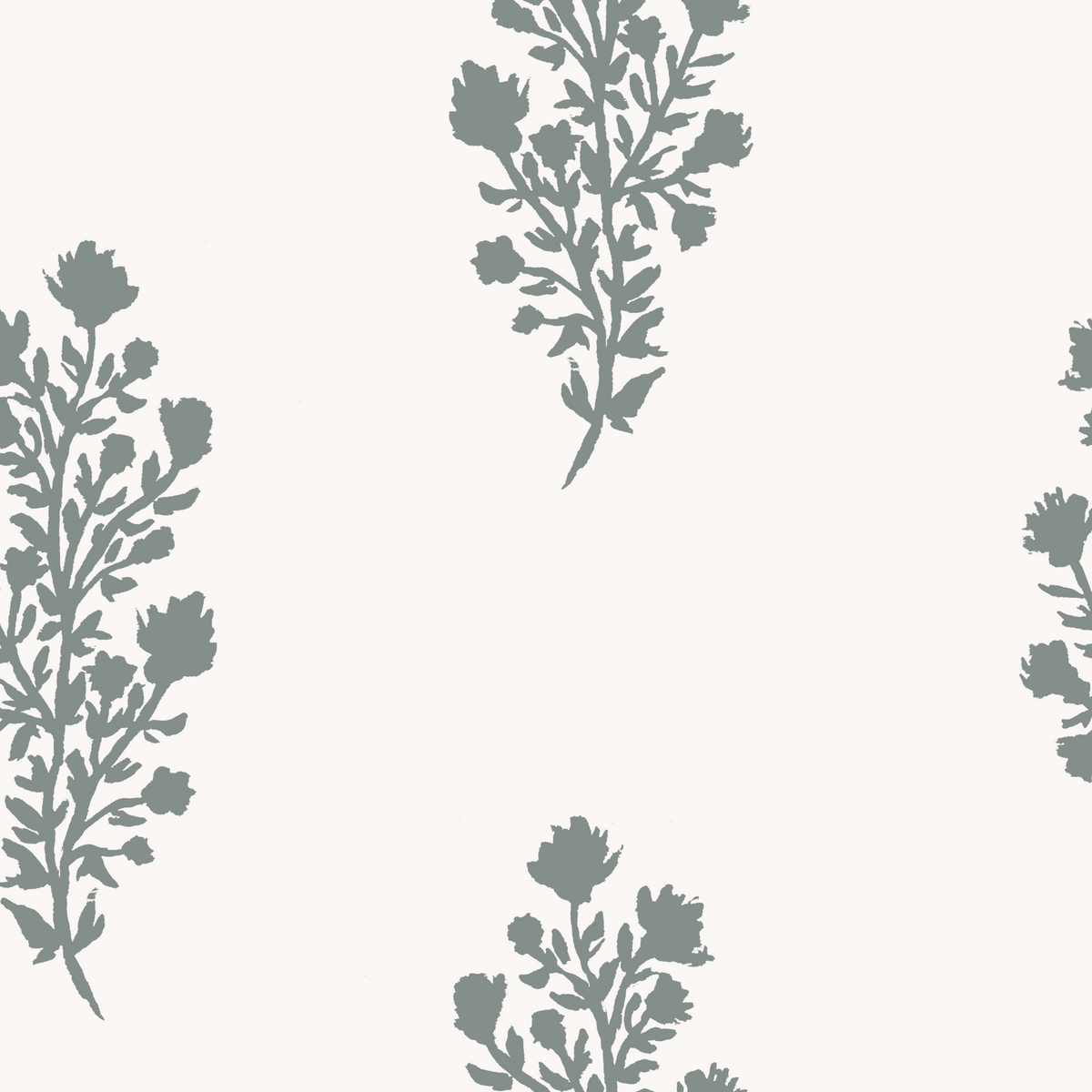 Julieta Floral - Cream &amp; Knoxville Gray