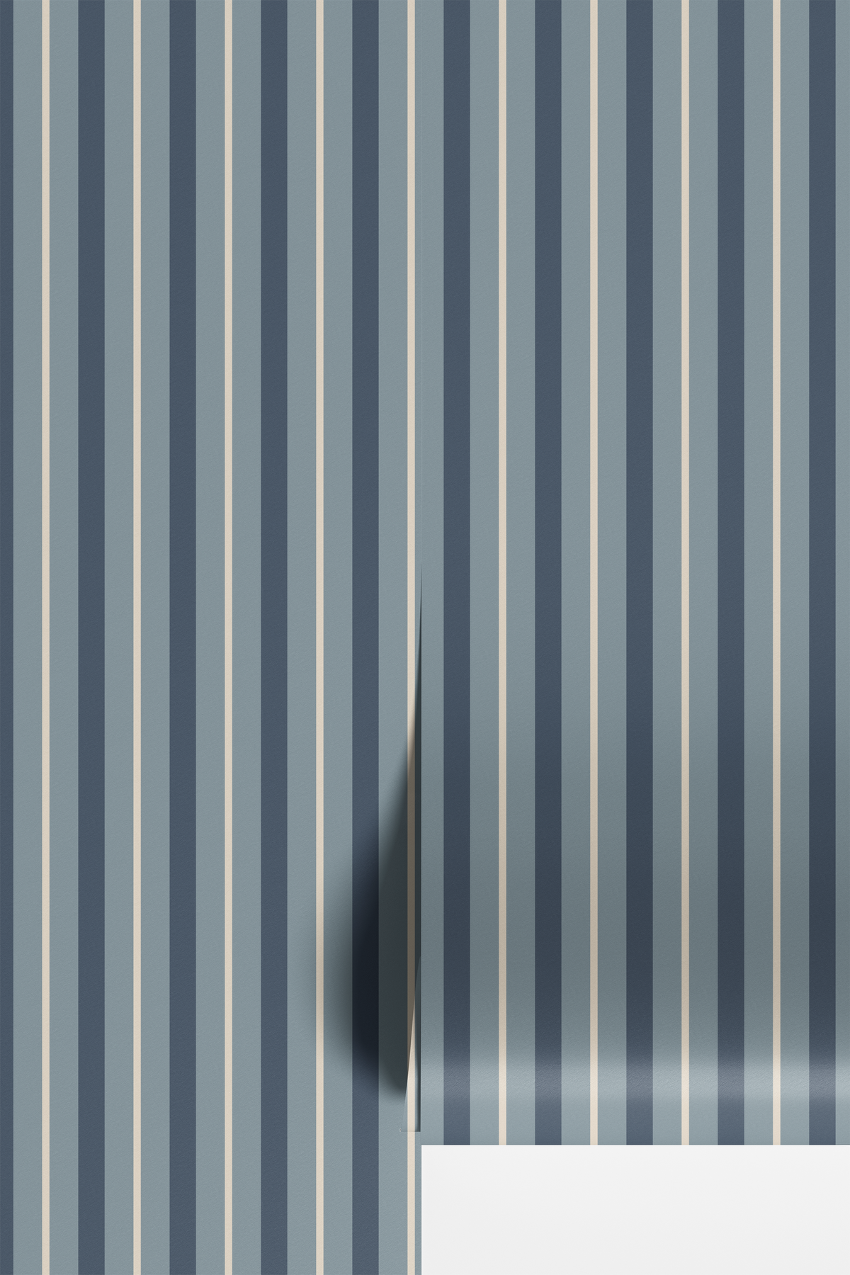 Cottage Chic Stripe - Blue