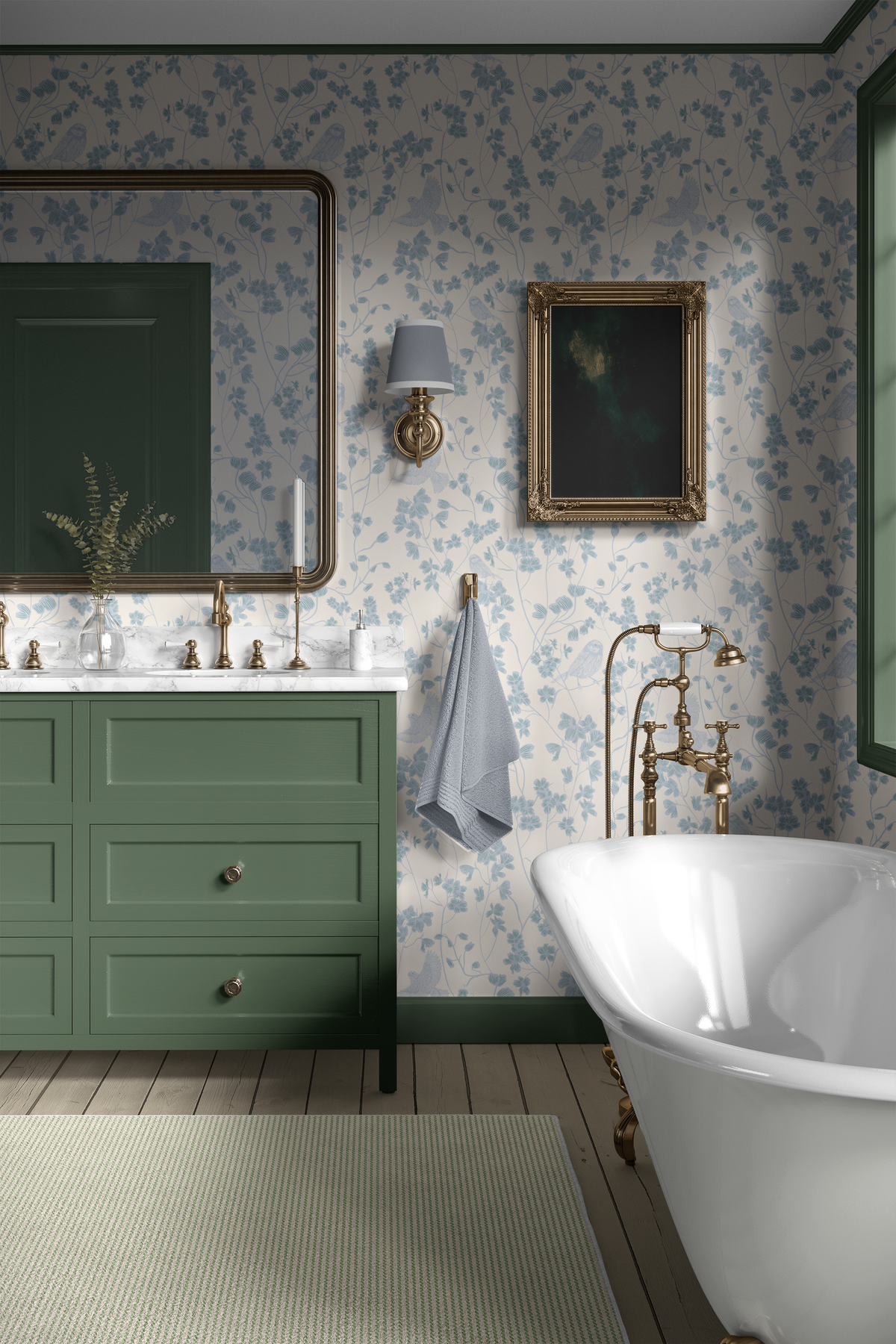 Delicate Flowers - Blue