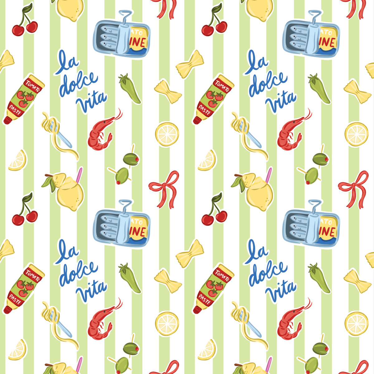 La Dolce Vita - Green Stripe