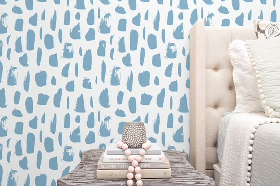 Livy Wallpaper in Powder Blue