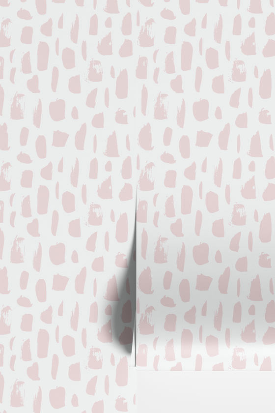 Livy Wallpaper in Ballet Pink