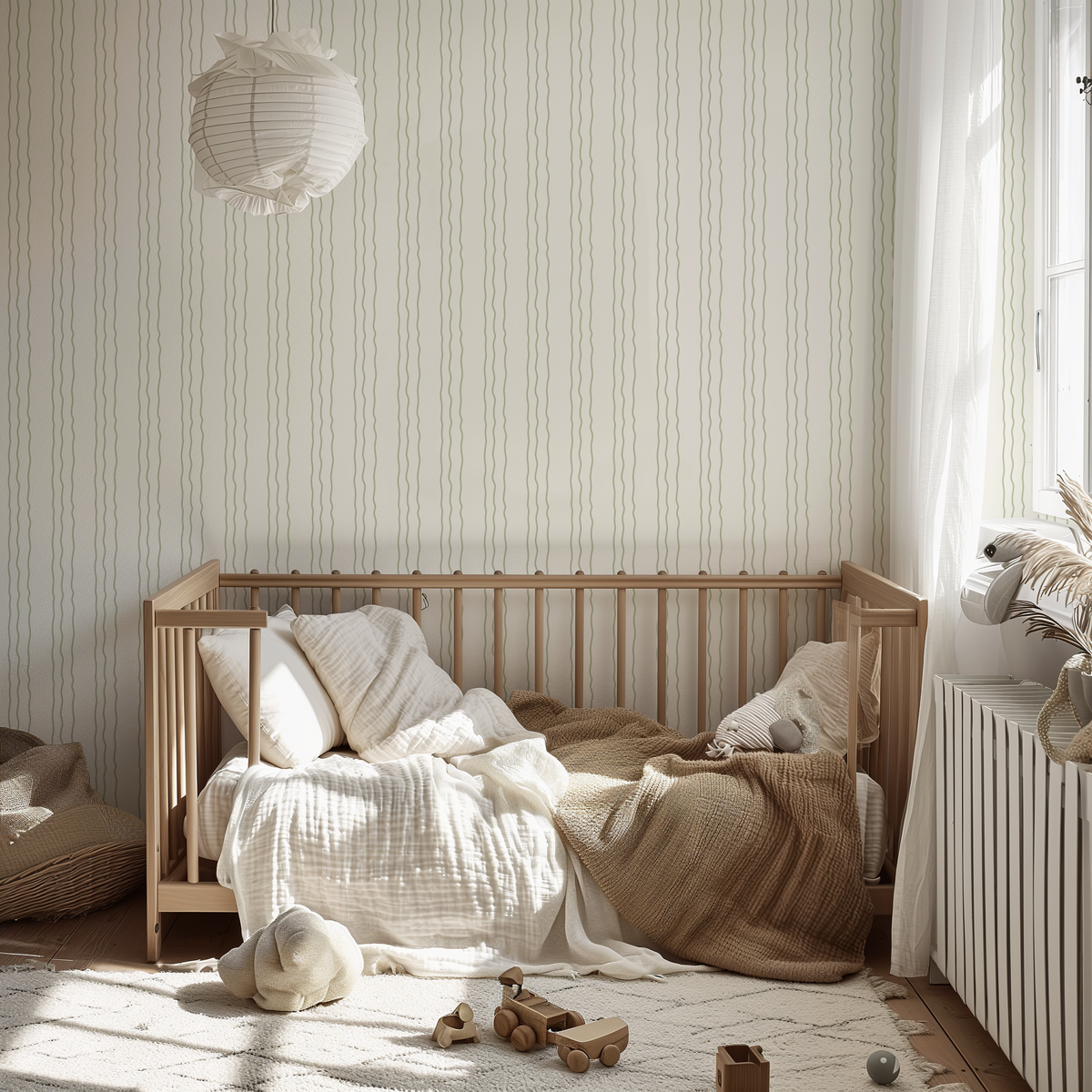 Edelweiss Green Stripes