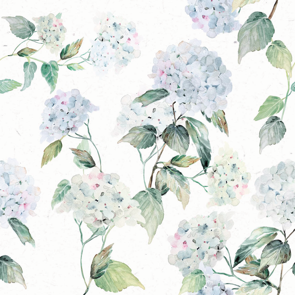 Vintage Hydrangeas- Blue