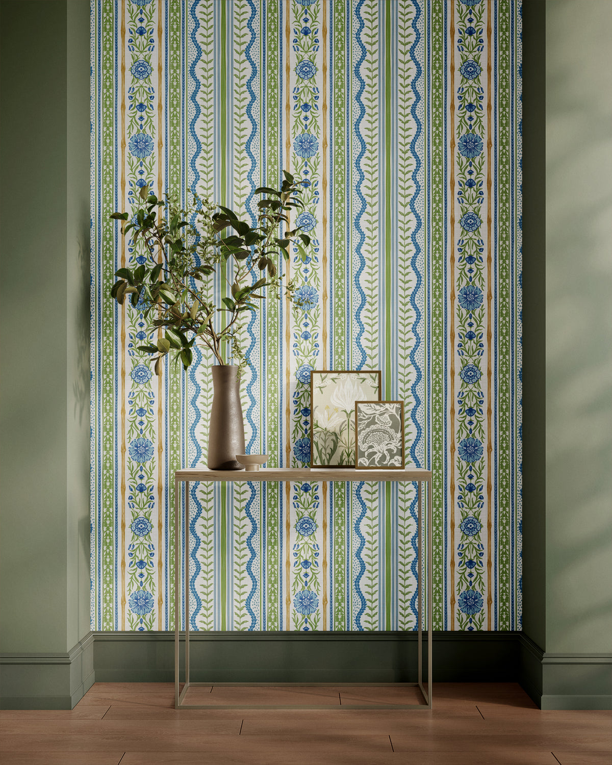 Grandmillennial Floral Stripe