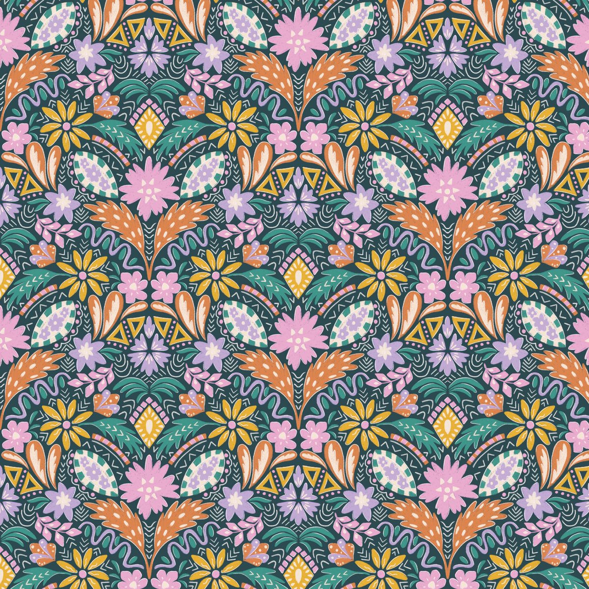 Festive Bohemian - Teal