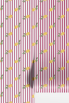 Zesty Stripe Wallpaper in Pink