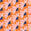 Floral Burst in Orange