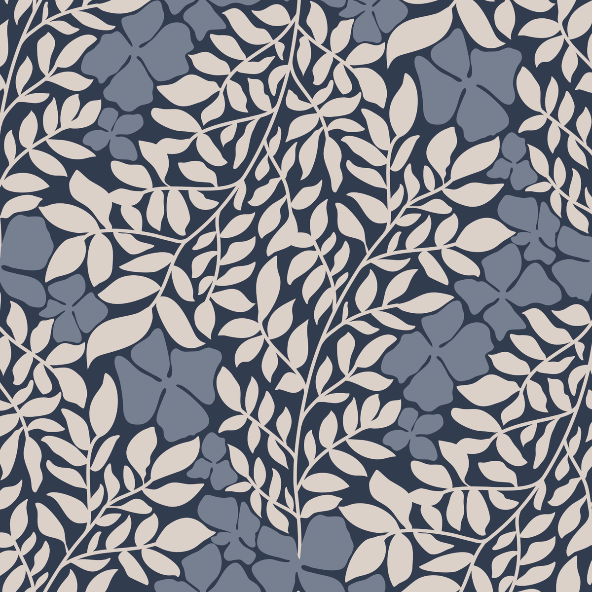 Modern Flourish - Blue