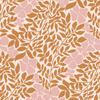 Modern Flourish Wallpaper In Orange X Inés Sterlicchio