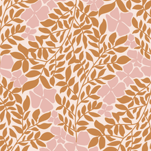  Modern Flourish Wallpaper In Orange X Inés Sterlicchio