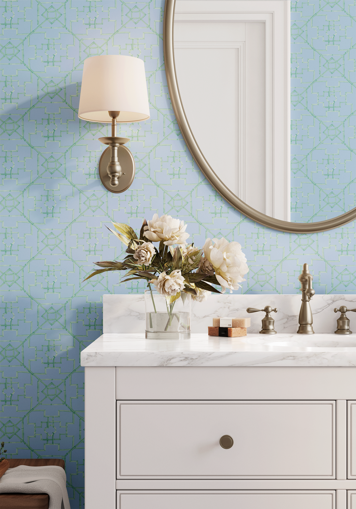 Chippendale Chic - Blue and Green