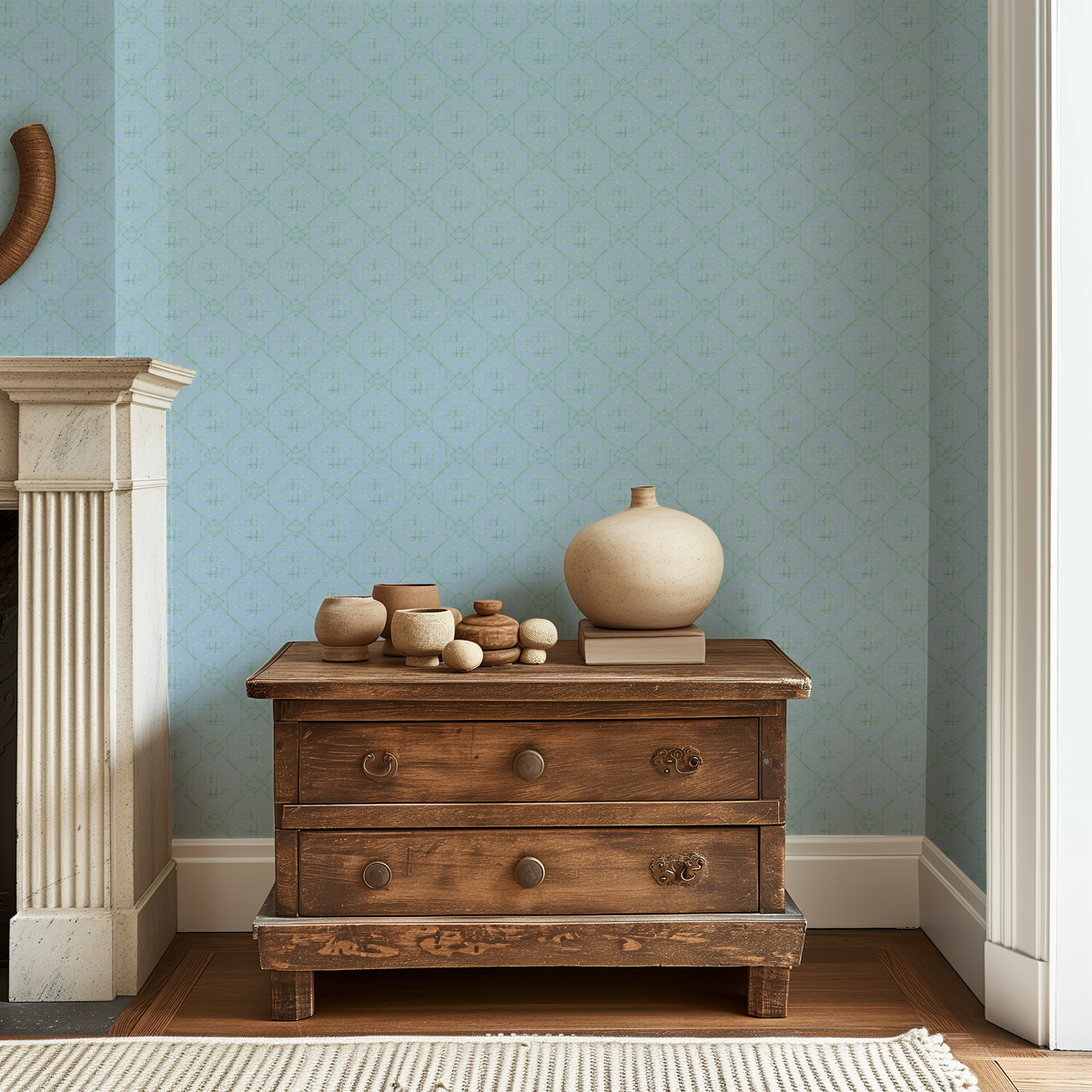 Chippendale Chic - Blue and Green