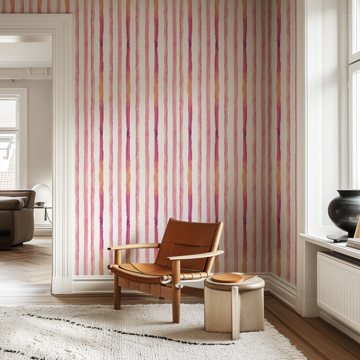 Unbound Meadow - Fuchsia & Clementine