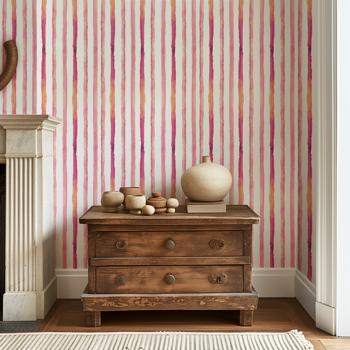 Unbound Meadow - Fuchsia & Clementine